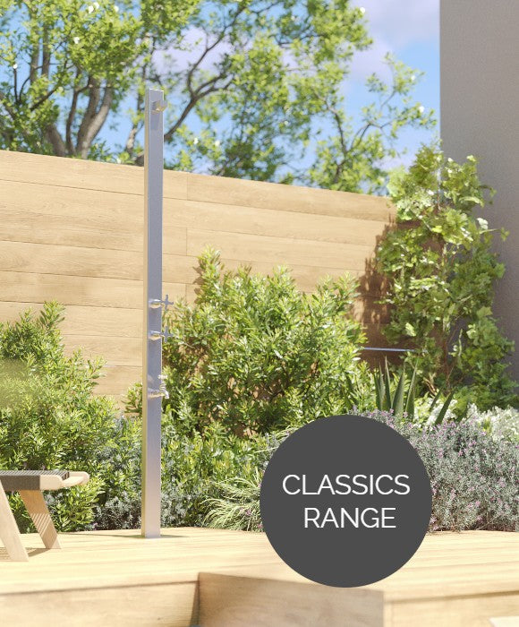 Rainware Outdoor Shower - Aussie Premium 2503 - Hot & Cold Shower + Cold Footwash Freestanding Rainware Outdoor Shower - Aussie Premium 2503 - Hot & Cold Shower + Cold Footwash Freestanding
